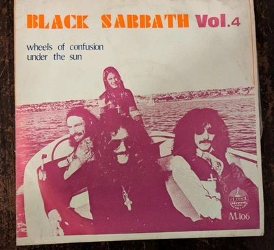 Black Sabbath Ultra Rare Thai EP "Wheels Of Confusion" "Under The Sun" EX/VG++ - Image 1 of 4