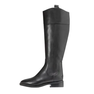 Bota de montar COLE HAAN Hampshire para mujer EE. UU. 11 B UE 42 cuero negro nueva sin caja - Imagen 1 de 11