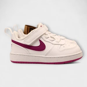 Nike DV5458-121 Court Borough scarpe da ginnastica basse da bambina taglia 7C - Foto 1 di 8