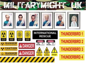 FIGURA ESCALA 1 16/1 18 3.75" THUNDERBIRDS ARE GO SIGNOS MODELO DIORAMA - Imagen 1 de 1