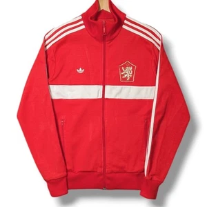 Adidas Originals Czechoslovakia Track Jacket Mens Medium Red Football Tracksuit - Picture 1 of 20