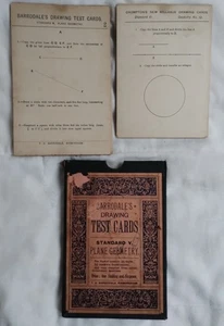 Barrodale's & Crompton's drawing test cards, Geometry. incomplete. - Picture 1 of 11