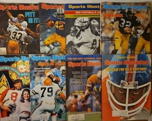 Vintage Sports Illustrated 8 Magazine Lot- 8 Football Covers 1970-79 NFL & NCAA - Bild 1 von 13