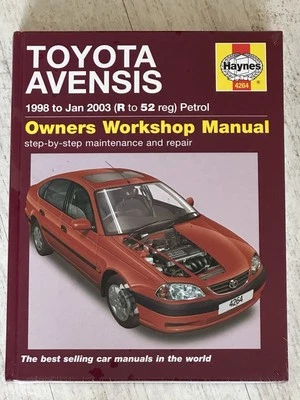 NEW - Haynes Manual 4264 - Toyota Avensis, 1998 to 2003, petrol - Image 1 of 2