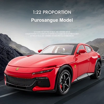 1:22 Diecast Vehicle for Ferrari Purosangue FUV Model Car Toy Kids Gift Toy New - Image 1 of 4