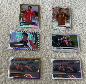 Carlos Sainz Topps Chrome /100, 199, 2 /299, And 2 Purple Gold Sp! - Picture 1 of 2