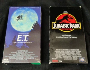 E.T. & Jurassic Park VHS Movies - Picture 1 of 6