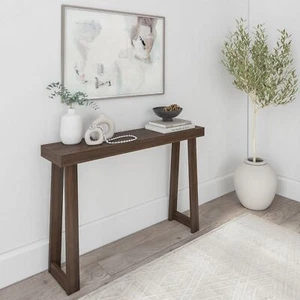 Solid Wood Console Table, 46.25 Inch, Sofa Table, Narrow Entryway Table for H... - Picture 1 of 4