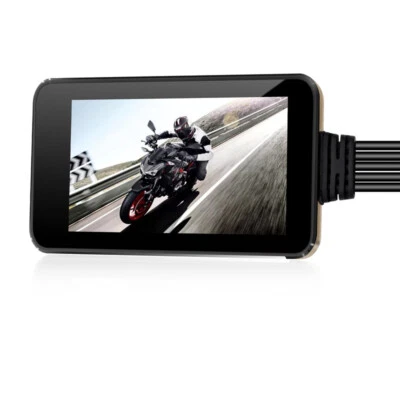 Cámara de visión trasera DVR para tablero de motocicleta WiFi FHD grabadora GPS pantalla táctil Foto 1 de 4