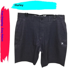 Hurley Mens Hybrid 20 Inch Outseam Solid Stretch Walk Shorts, Heather Purple, 3 - Picture 1 of 2