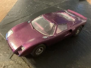 Vintage 1960’s 1/24 Slot Car Purple Unidentified COX Ford GT Mag Chassis. - Picture 1 of 8