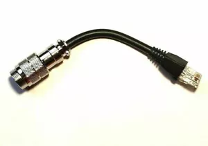 Adattatore modulare 8 pin rotondo YAESU/FLEX a 8 pin RJ45 YAESU/FLEX TRX HS-88F - Foto 1 di 2