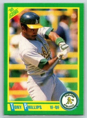 1990 Score #84 Tony Phillips - Image 1 of 2