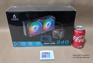 Ventiladores LED AZZA CUBE 240 ARGB, bloque de CPU A RGB Intel/AMD enfriador líquido todo en uno - Imagen 1 de 17