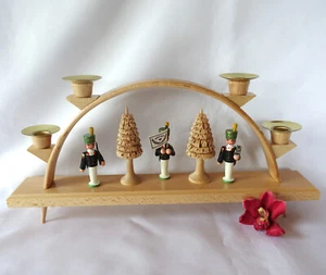 Erzgebirge Lichterbogen Holz Deko Kerzenhalter Weihnachtsdeko / ev 418(1) - Bild 1 von 7