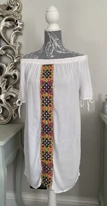 Damen Strand Tunika Cover Up Badeanzug Beachwear Kleid Sommer Bademode Kaftan UK M - Bild 1 von 8