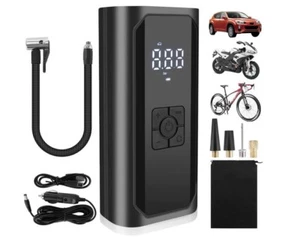 Gonfiatore Pneumatici Compressore Aria Portatile con Schermo LCD, 150PSI 6000mAh - Foto 1 di 6