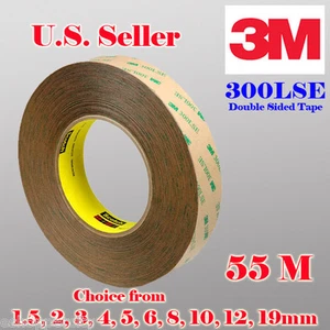 3M 300LSE Doppelseitig Transparent Kleber 55M Klebeband Handy Digitizer - Bild 1 von 14