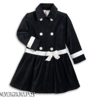 ПОДЛИННЫЙ AMERICAN GIRL ВЕЛЬВЕТОВЫЙ ВИКТОРИАНСКИЙ ПЛАТЬЕ ПАЛЬТО ~ ДЕВОЧЕК РАЗМЕР 14 ~ ЗИМА ~ НОВЫЙ - Изображение 1 из 2