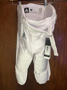 Adidas Football Integrated Pad Pants White Mens Size Medium New - Picture 1 of 4