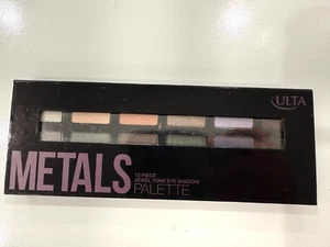 Ulta Metals 12 Piece Jewel Tone Eye Shadow Palette Colors w/Brush NEW - Picture 1 of 11