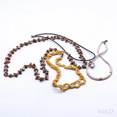 4er Set Vintage Muschel Halsketten Ketten | 4 Stück  - Bild 1 von 4