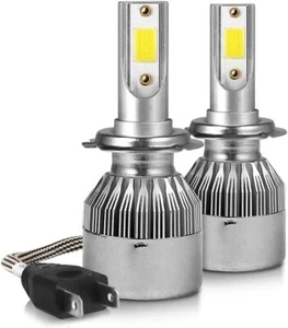 KIT LUCI LED C6 H7 H4 H11 4200LM 40W 6000K BIANCO FREDDO AUTO MOTO E DISSIPATORE - Foto 1 di 7