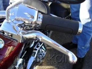 WIDE CHROME LEVERS FOR MOST HARLEY 1982-95 PARTS - Picture 1 of 5