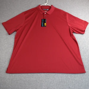 Roundtree & Yorke Shirt Men's 3X Tall Holly Berry Performance Golf Polo Work - Picture 1 of 8