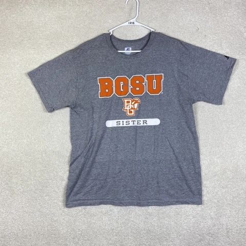 BGSU Bowling Green State University Falcons NCAA Size Large Short Sleeve Shirt Cover