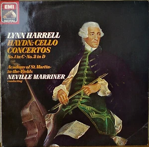 HAYDN: Cello Concertos 1 & 2-M1983DGTL LP LYNN HARRELL/MARRINER GERMAN IMPORT - Picture 1 of 1