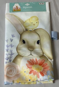 Bunny Rabbit Bib Apron Cartoon Animal Kitchen BBQ Baking Everyday NEW 23 x 27 - Picture 1 of 4