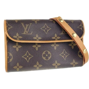 Bolso Louis Vuitton Monograma Bolsillo Florentino Cuero Gamuza Marrón Cintura 2842 - Imagen 1 de 24