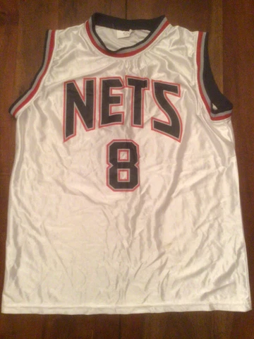 Brooklyn Nets Deron Williams #8 White Jersey Mens Large Printed Cover