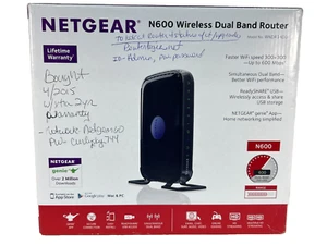 NETGEAR N600 Wireless Dual Band Wi-Fi Router WNDR3400-100NAS - Picture 1 of 7