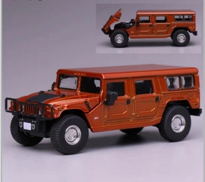 Modelo 596 Escala 1/64 Hummer H1 Naranja Diecast Coche Modelo Juguete Regalo Nuevo en Caja - Imagen 1 de 5
