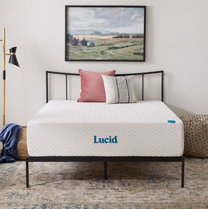 Lucid Gel Memory Foam Plush Mattress Twin, Twin XL, Full, Full XL, Queen, King, - Picture 1 of 18