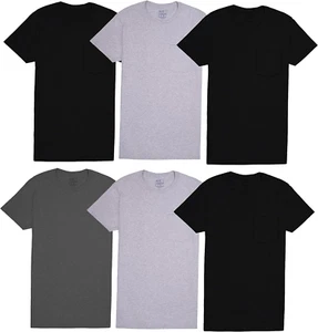 Men'S Undershirts, Moisture Wicking & Tag Free, Short Sleeve Crew T-Shirts - Picture 1 of 12