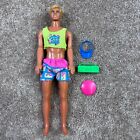 Vintage 1989 Barbie Hawaiian Fun Ken Doll Mattel Girls Toy w/ Accessories