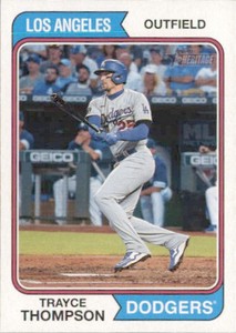 2023 Topps Heritage Baseball Trayce Thompson - Los Angeles Dodgers #186