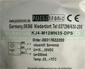 1PC Neuf pour Capteur interrupteur de proximité Pulsotronic KJ4-M12MN35-DPS - Photo 1/3