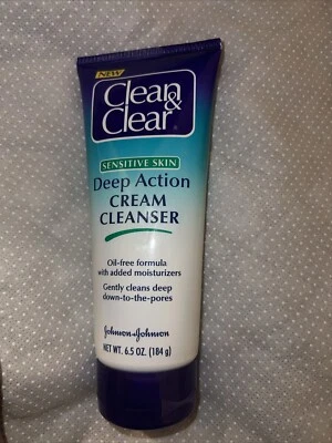 Clean & Clear Deep Action Cream Cleanser, Sensitive Skin 6.5 oz (184 g) - Image 1 of 3