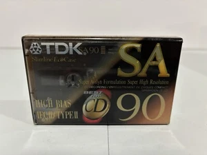 TDK SA 90 TYPE II Blank Audio Cassette Tape (Sealed)New! - Picture 1 of 5