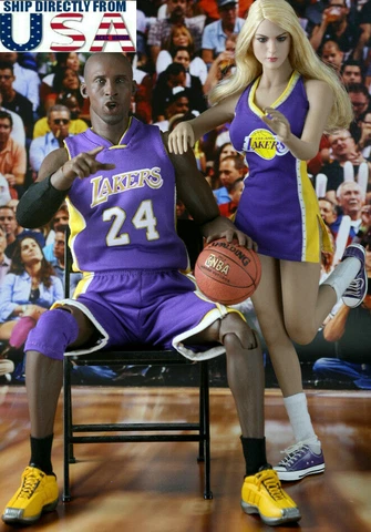 1/6 NBA Lakers Kobe Cheerleader Jersey Set For 12" TBLeague Enterbay Figure USA Cover