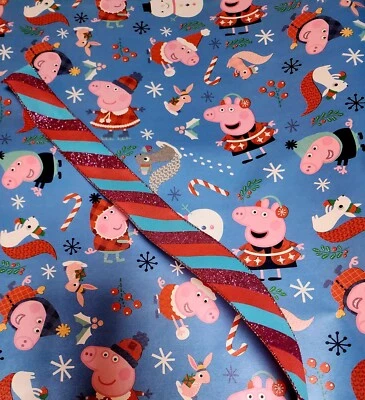 VIACOM Peppa Pig Gift Wrap Set, Paper And Ribbon, see description. Wrapping Paper