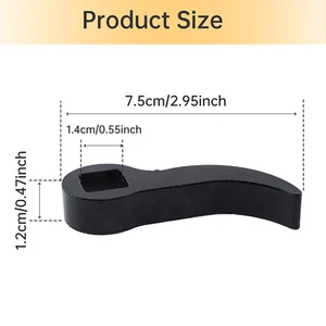 2pcs Square Socket Cr - V Steel Thickened Type Crowbar Adapter, Bull Horn Style - Picture 1 of 6