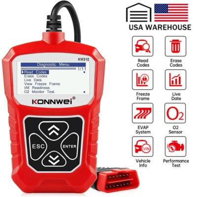 Check Engine Turn Off MIL Automotive Code Reader OBD2 Scanner Diagnostic Tool  Foto 1 de 4