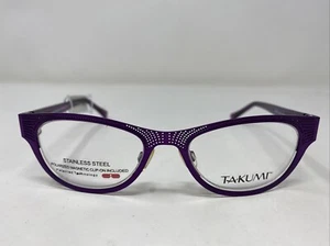 TAKUMI Eyewear TK931 80 49-18-135 Lilac Violet Full Rim Eyeglasses Frame /L50 - Picture 1 of 8