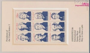 EEUU Bloque 17 (completa edición) nuevo con goma original 1986 presid (10161889 - Imagen 1 de 1