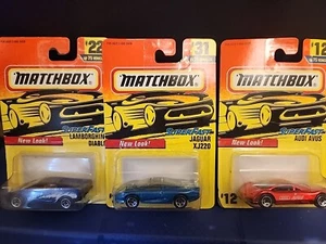 Matchbox Super Fast Lot Audi Avus, Lamborghini Diablo, Jaguar XJ220 von 1996 - Bild 1 von 5